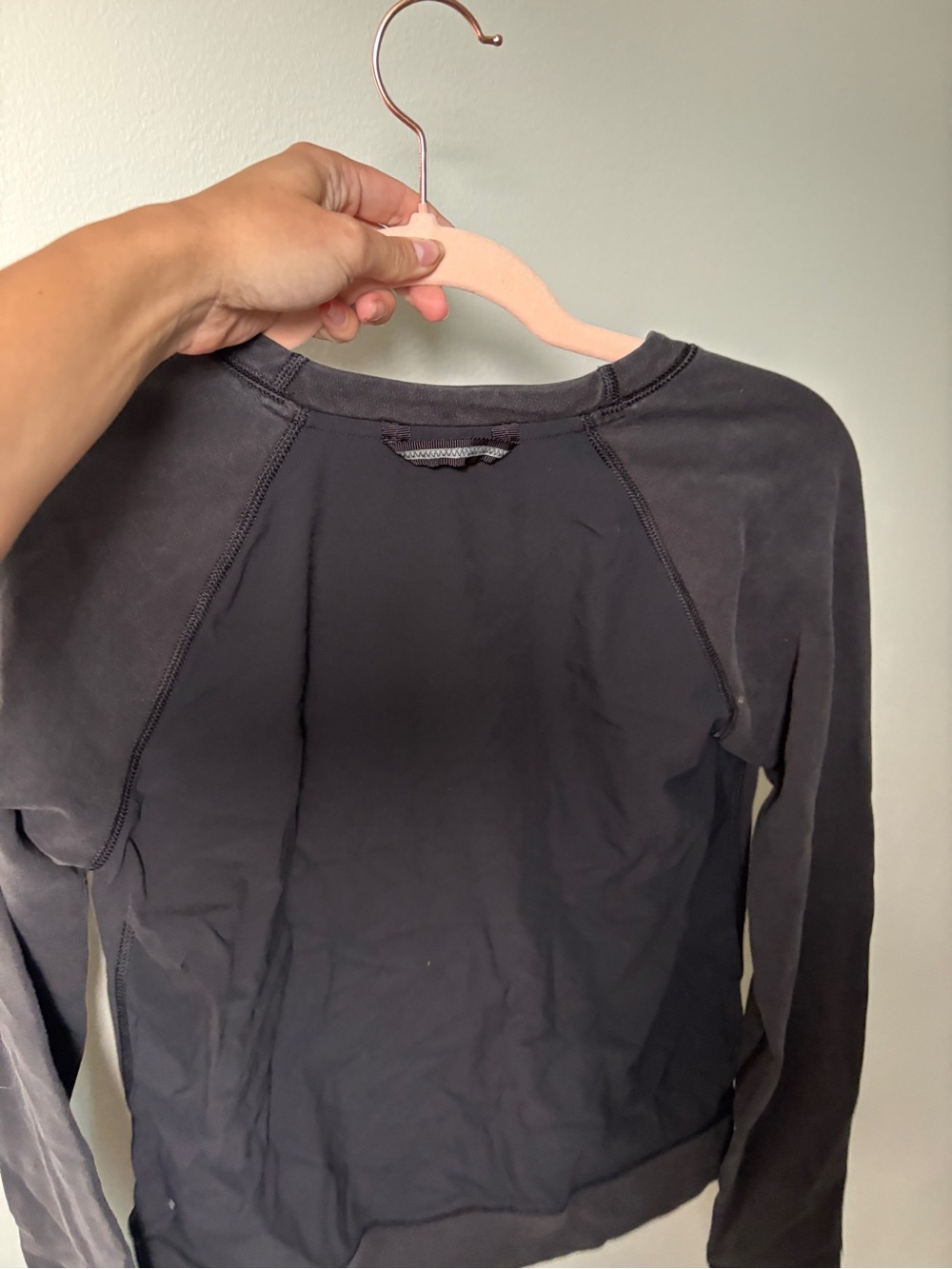 Lululemon Washed Black Crewneck Sweatshirt - Picture 6 of 11